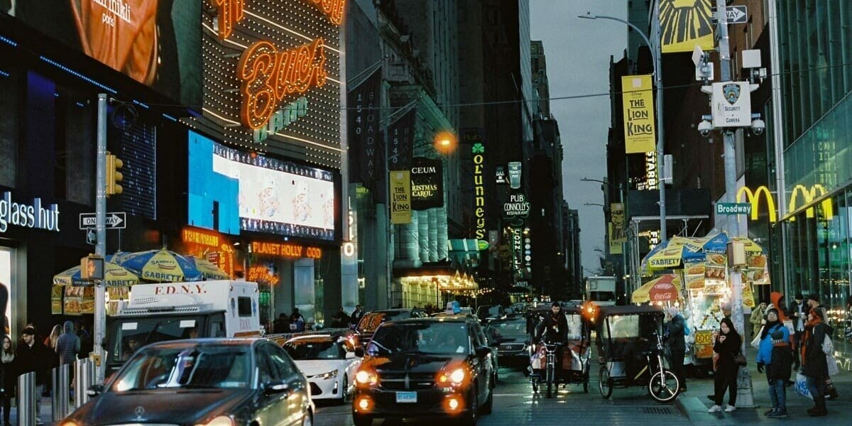 Times Square Captions